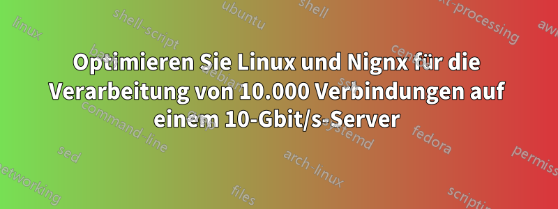 Optimieren Sie Linux und Nignx für die Verarbeitung von 10.000 Verbindungen auf einem 10-Gbit/s-Server