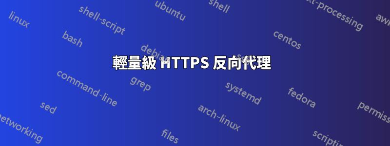 輕量級 HTTPS 反向代理 