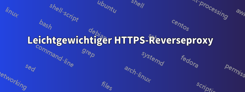 Leichtgewichtiger HTTPS-Reverseproxy 