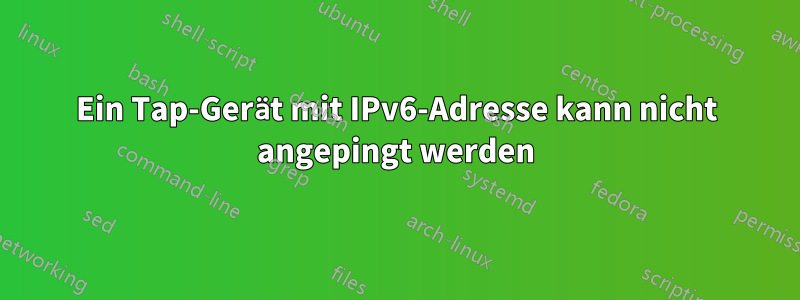 Ein Tap-Gerät mit IPv6-Adresse kann nicht angepingt werden