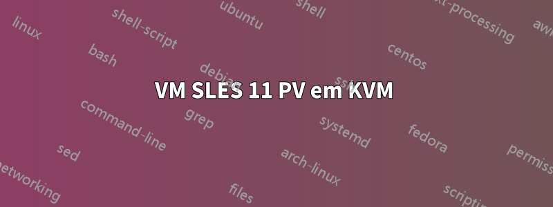 VM SLES 11 PV em KVM