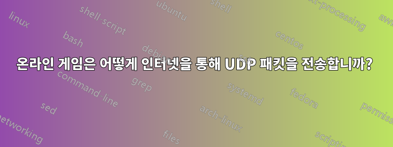 온라인 게임은 어떻게 인터넷을 통해 UDP 패킷을 전송합니까?