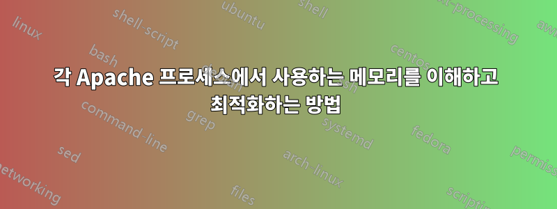 각 Apache 프로세스에서 사용하는 메모리를 이해하고 최적화하는 방법