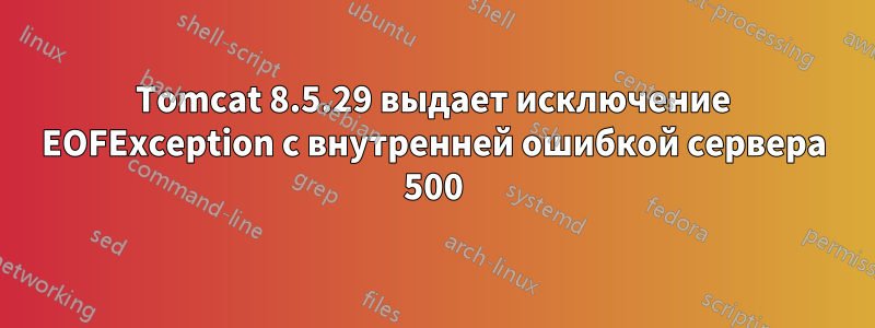 Tomcat 8.5.29 выдает исключение EOFException с внутренней ошибкой сервера 500