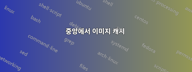 중앙에서 이미지 캐시