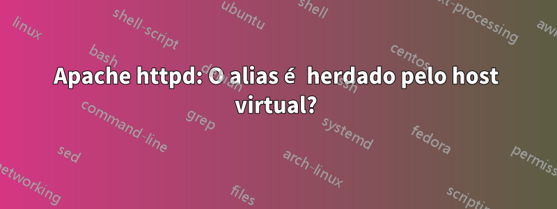 Apache httpd: O alias é herdado pelo host virtual?