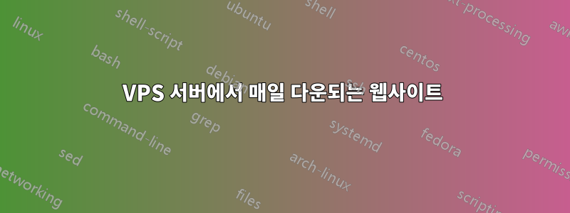 VPS 서버에서 매일 다운되는 웹사이트