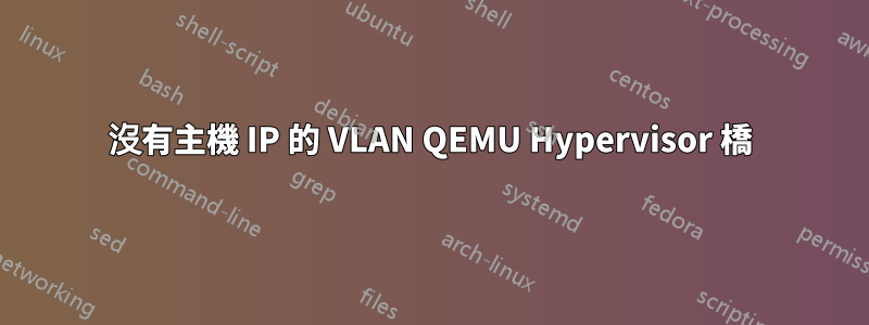 沒有主機 IP 的 VLAN QEMU Hypervisor 橋