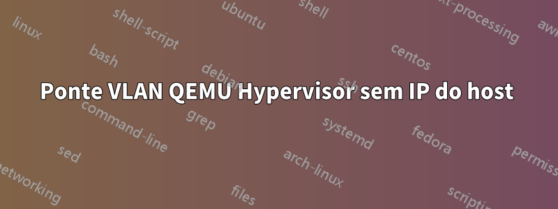 Ponte VLAN QEMU Hypervisor sem IP do host