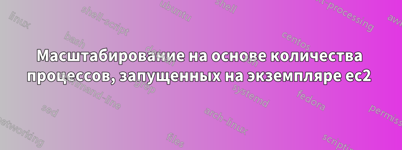 Масштабирование на основе количества процессов, запущенных на экземпляре ec2