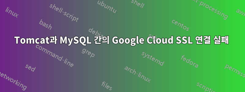 Tomcat과 MySQL 간의 Google Cloud SSL 연결 실패