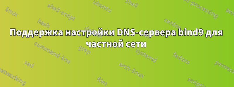 Поддержка настройки DNS-сервера bind9 для частной сети