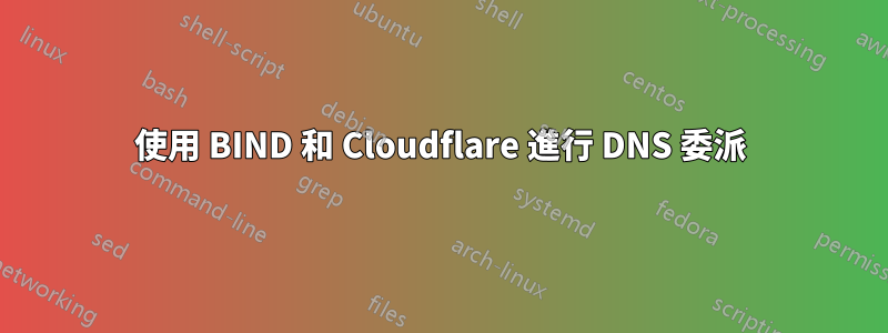 使用 BIND 和 Cloudflare 進行 DNS 委派