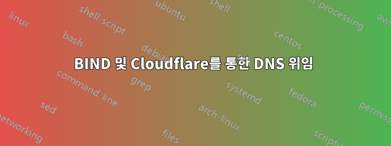 BIND 및 Cloudflare를 통한 DNS 위임