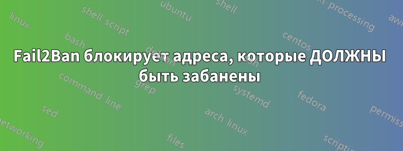 Fail2Ban блокирует адреса, которые ДОЛЖНЫ быть забанены