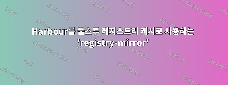 Harbour를 풀스루 레지스트리 캐시로 사용하는 'registry-mirror'