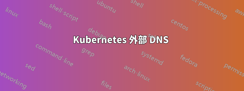 Kubernetes 外部 DNS