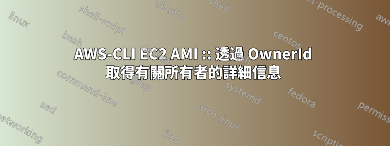 AWS-CLI EC2 AMI :: 透過 OwnerId 取得有關所有者的詳細信息