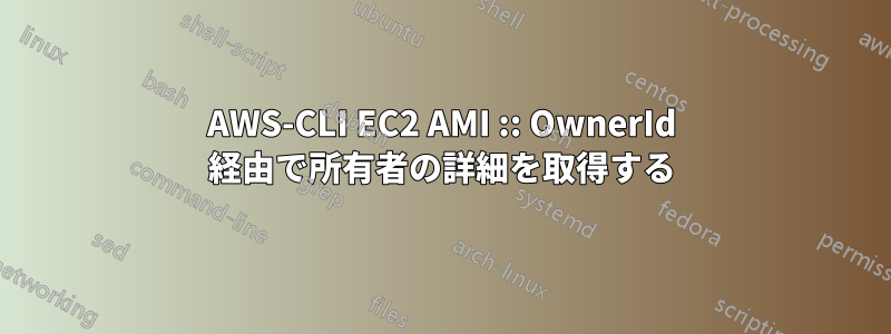 AWS-CLI EC2 AMI :: OwnerId 経由で所有者の詳細を取得する