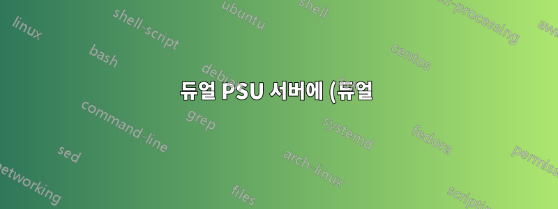 듀얼 PSU 서버에 (듀얼) ATS를 사용하시나요?