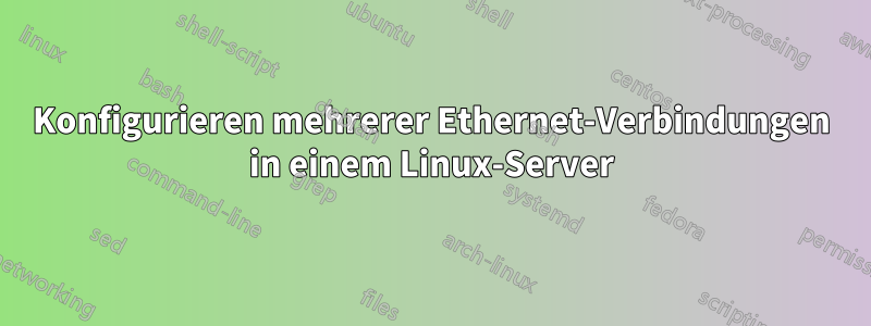 Konfigurieren mehrerer Ethernet-Verbindungen in einem Linux-Server