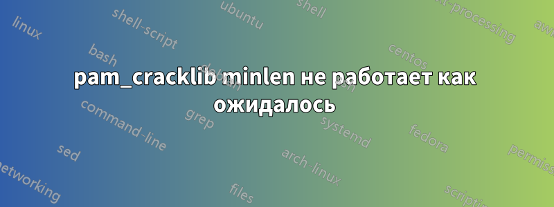 pam_cracklib minlen не работает как ожидалось