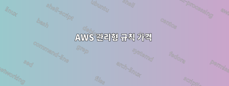 AWS 관리형 규칙 가격