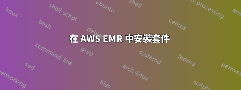 在 AWS EMR 中安裝套件