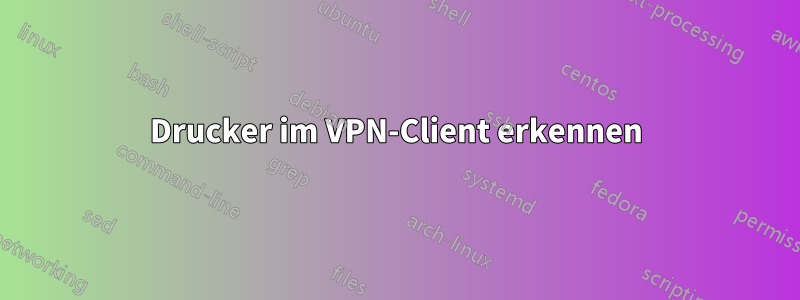 Drucker im VPN-Client erkennen