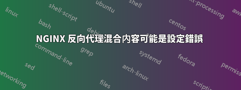 NGINX 反向代理混合內容可能是設定錯誤