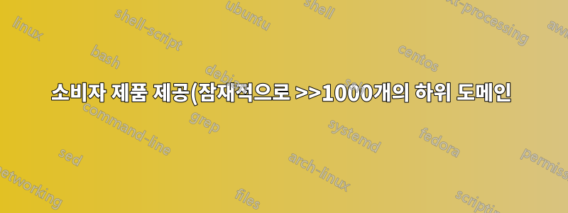 소비자 제품 제공(잠재적으로 >>1000개의 하위 도메인)의 일부로 자체 호스팅 DDNS를 사용하는 방법은 무엇입니까?