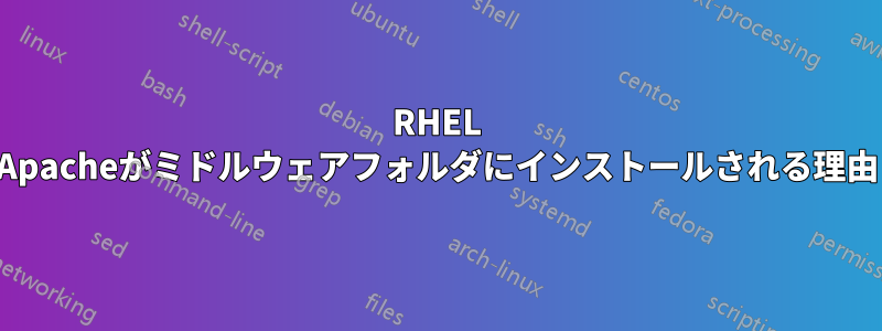 RHEL Apacheがミドルウェアフォルダにインストールされる理由
