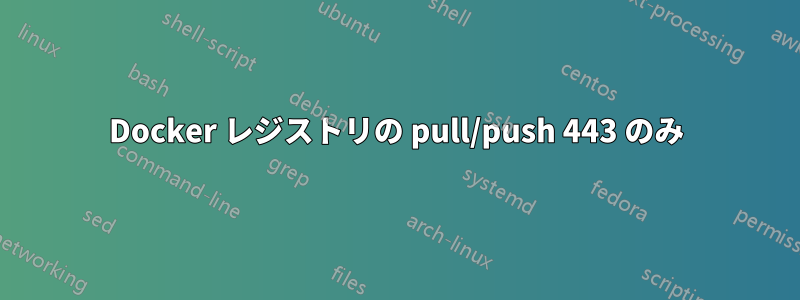 Docker レジストリの pull/push 443 のみ