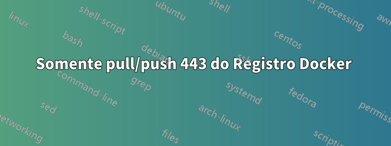 Somente pull/push 443 do Registro Docker