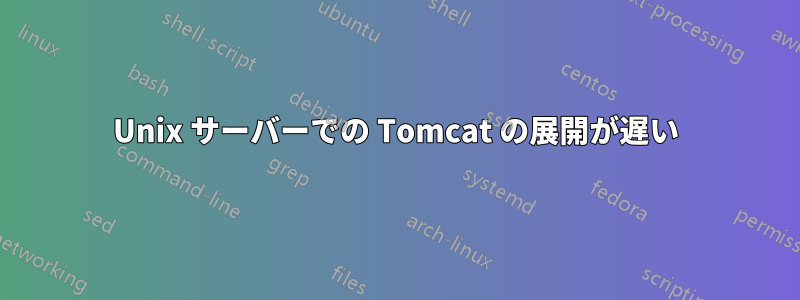 Unix サーバーでの Tomcat の展開が遅い
