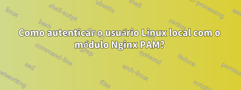Como autenticar o usuário Linux local com o módulo Nginx PAM?