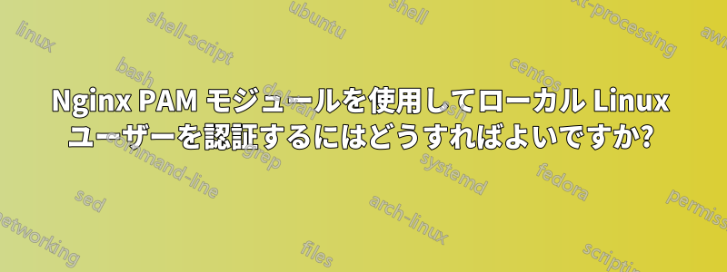 Nginx PAM モジュールを使用してローカル Linux ユーザーを認証するにはどうすればよいですか?