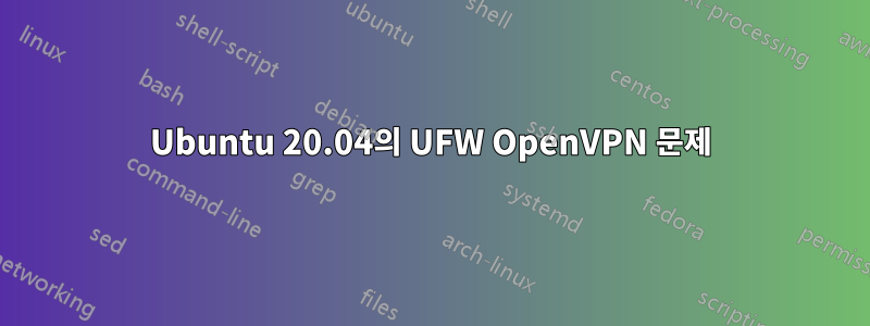 Ubuntu 20.04의 UFW OpenVPN 문제