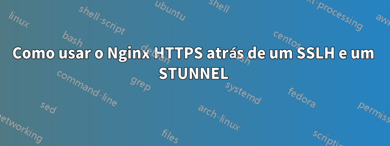 Como usar o Nginx HTTPS atrás de um SSLH e um STUNNEL