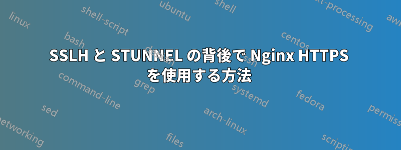 SSLH と STUNNEL の背後で Nginx HTTPS を使用する方法