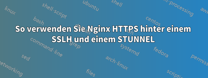 So verwenden Sie Nginx HTTPS hinter einem SSLH und einem STUNNEL