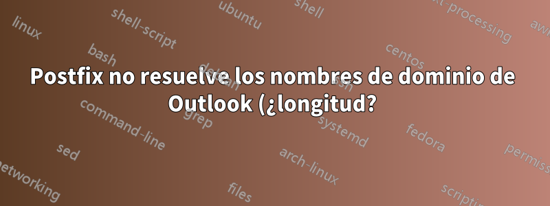 Postfix no resuelve los nombres de dominio de Outlook (¿longitud?)