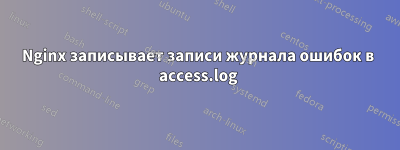 Nginx записывает записи журнала ошибок в access.log