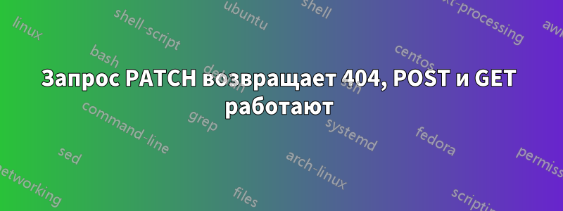 Запрос PATCH возвращает 404, POST и GET работают