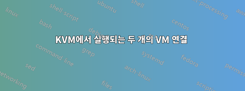 KVM에서 실행되는 두 개의 VM 연결
