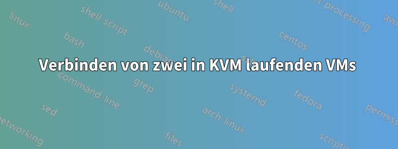Verbinden von zwei in KVM laufenden VMs