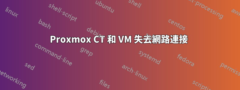 Proxmox CT 和 VM 失去網路連接