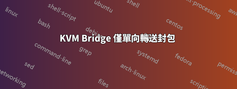 KVM Bridge 僅單向轉送封包