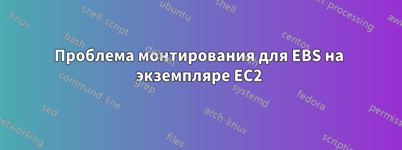 Проблема монтирования для EBS на экземпляре EC2