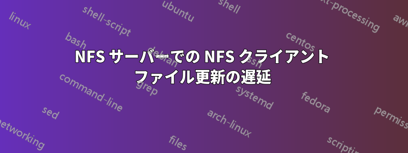 NFS サーバーでの NFS クライアント ファイル更新の遅延